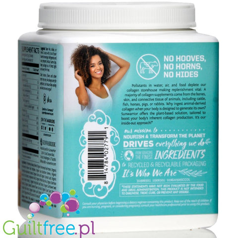 Sunwarrior Collagen Building Protein Peptides Chocolate Fudge 500g