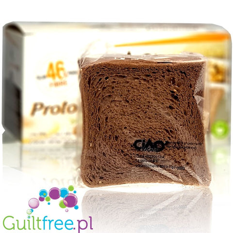Prototoast Cocoa low calories food preparation - Crunchy toast with cocoa and nuts with reduced energy and low carbohydrate cont