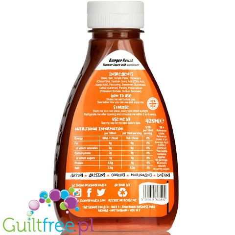 Skinny Food Burger Relish  fat & clorie free