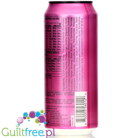 3D Pink - Cotton Candy sugar free energy drink