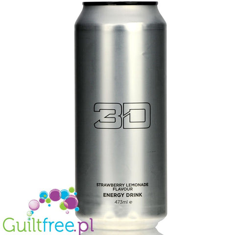 3D Chrome - Strawberry Lemonade sugar free energy drink