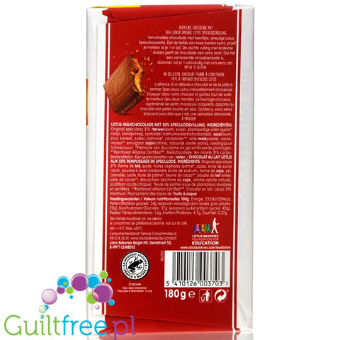 Lotus Biscoff Spread Filled Milk Chocolate 180g