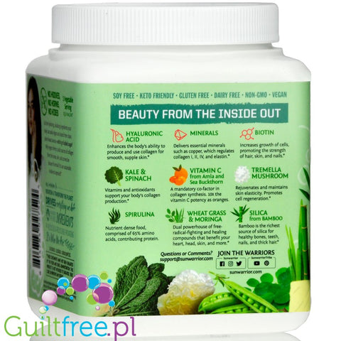 Sunwarrior Beauty Greens Collagen Booster Pina  Colada (300g)