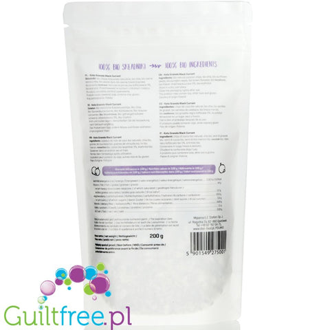 Diet Food Bio Keto Granola Black Currant - ketogenic breakfast granola with erythritol