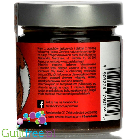 Basia Basia Laskolada - hazelnut paste with dates, cocoa and coconut manna