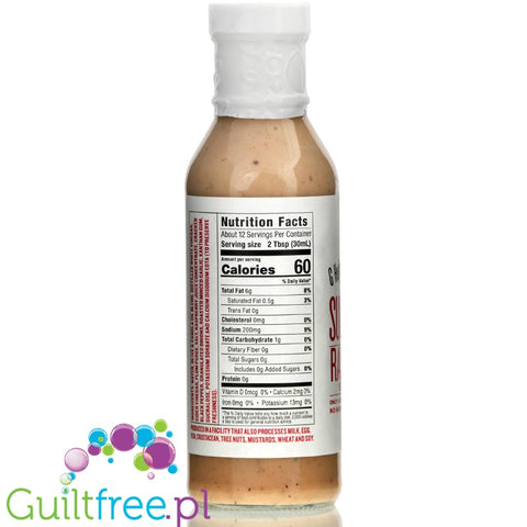 G. Hughes Smokehouse, Sugar Free Salad Dressing, Raspberry Vinaigrette 12 fl oz