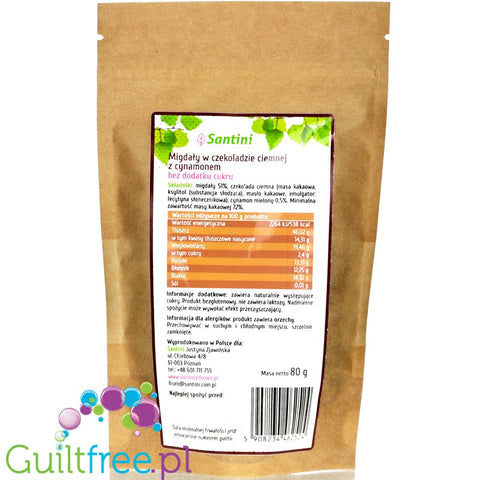 Santini Roasted almonds with cinnamon sweetened with xylitol