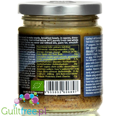 Carley's Organic Raw Whole Almond Butter