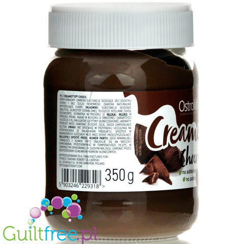 Ostrovit Creametto Chocolate Hazelnut - no added sugar spread