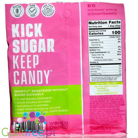 Smart Sweets, Sourmelon Bites sugar free and maltitol free