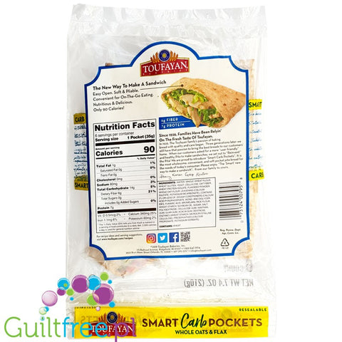 Toufayan Bakeries Smart Carb Pockets  6 pack