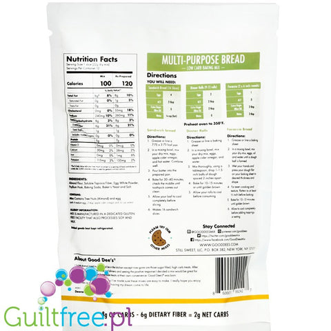 Good Dee's Low Carb Multi Purpose Bread Mix