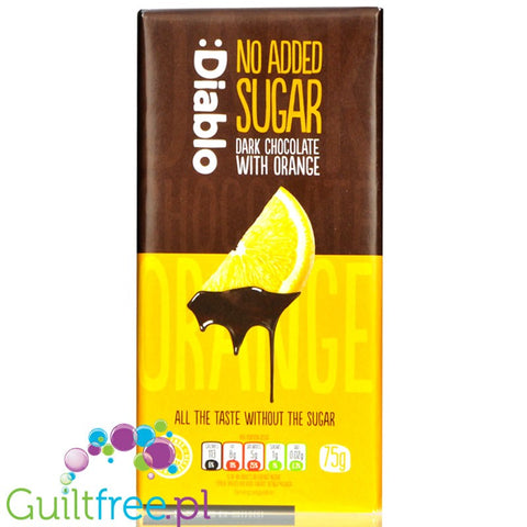 Diablo no added sugar Dark Chocolate & Orange