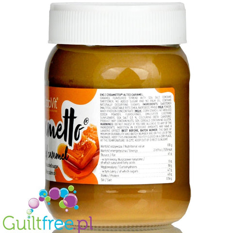 Ostrovit Creametto Salted Caramel - no added sugar spread