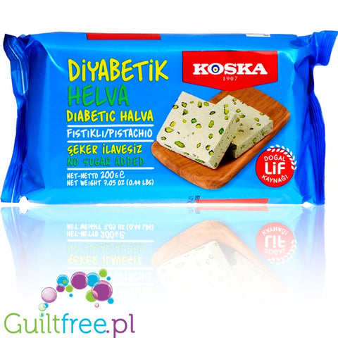 Koska Halvah sugar-free with pistachios 200g