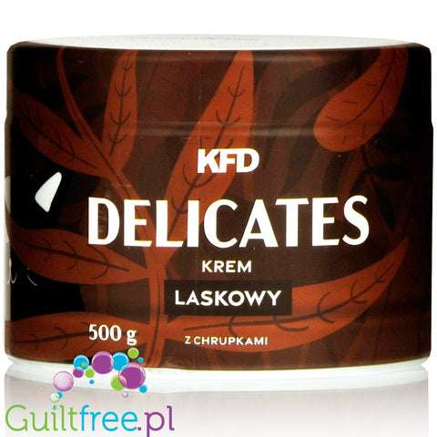 KFD Delicates Milk Chocolate & Hazelnut sugar free spread with rice crunchies