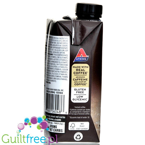 Atkins Nutritionals  Iced Coffee Ready-to-Drink Protein Shakes, Cafe Au Lait, 11 oz