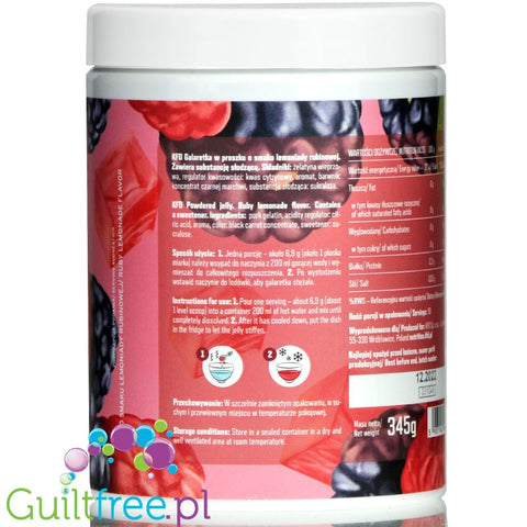 KFD Diet Jelly  (50 servings) - Ruby Lemonade, 50 servings of 18kcal