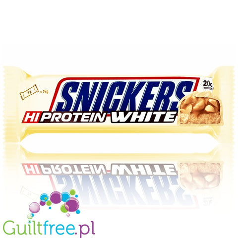 Snickers Hi-Protein White Chocolate Peanut Butter 20g protein