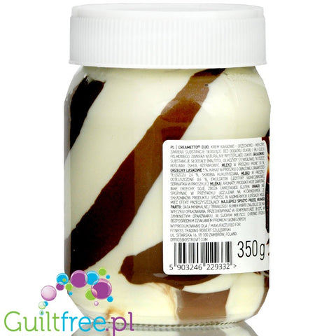Creametto Duo - no added sugar white & milk chocolate spread