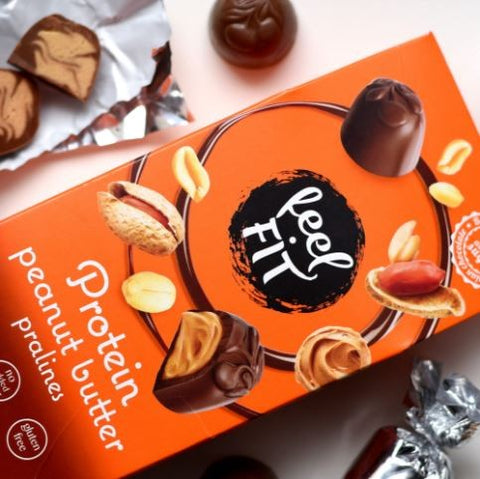 FeelFIT Protein Peanut Butter Praline, protein enriched & sugar free