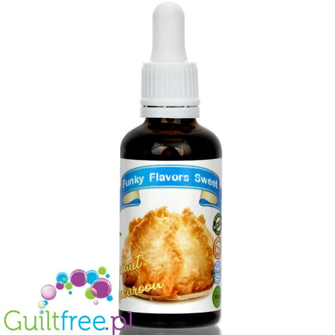 Funky Flavors Sweet Coconut Macaroon - sweetened, liquid, sugar & fat free Eggnog food flavoring
