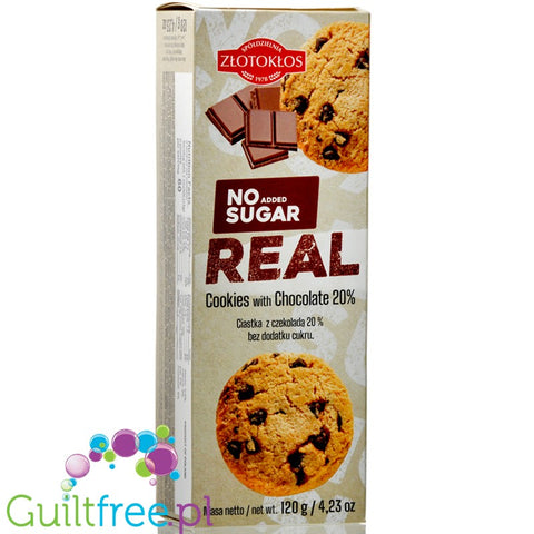 Złotokłos REAL Cookies with Chocolate 20%, no added sugar