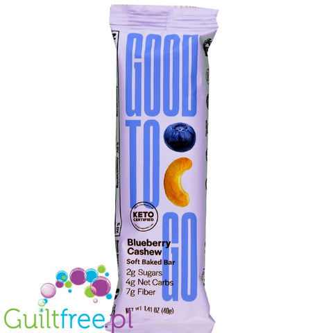 Good to Go Snacks, Keto Snack Bar, Blueberry Cashew 