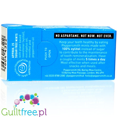 Peppersmith Extra Strong sugar free chewing gum with xylitol