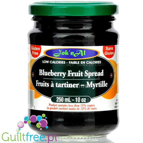Jok n Al Low Calorie Fruit Spread, Blueberry 10 oz.
