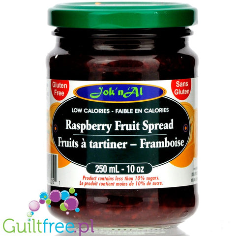 Jok n Al Low Calorie Fruit Spread, Raspberry 10 oz