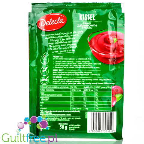 Delecta sugar free cranberry jelly without sweeteners