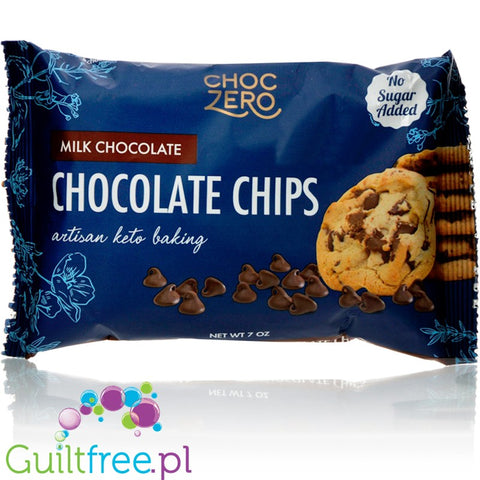 ChocZero No Sugar Added Milk Chocolate Baking Chips