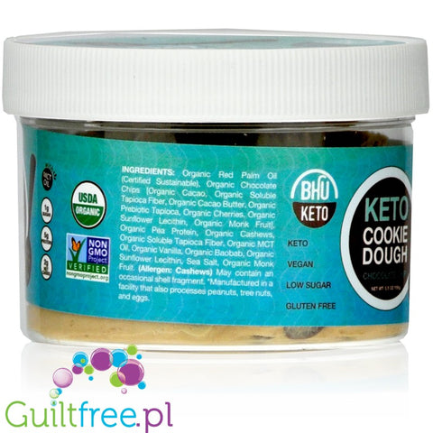 Bhu Foods Superfood Cookie Dough, Double Dark Chocolate