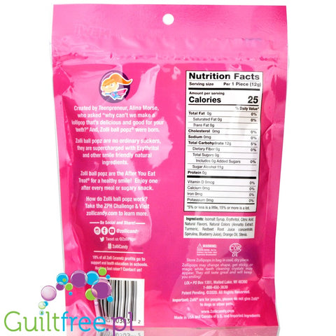 Zolli Pops® Zolli Ball Popz, Fruit Flavors Variety Pack 5.2 oz