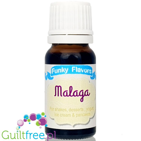 Funky Flavors Malaga sugar, fat and calorie free liquid food flavoring