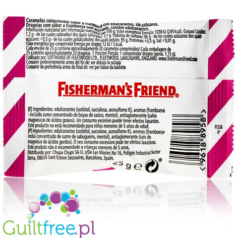 Fisherman's Friend Raspberry sugar free powder candies