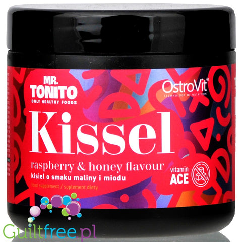 Mr. Tonito Kissel Raspberry & Honey, sugar free jelly dessert with vitamins A, C & E
