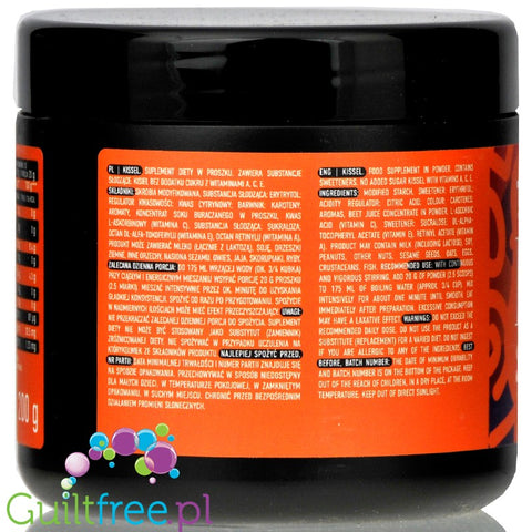 Mr. Tonito Kissel Orange & Carrot, sugar free jelly dessert with vitamins A, C & E