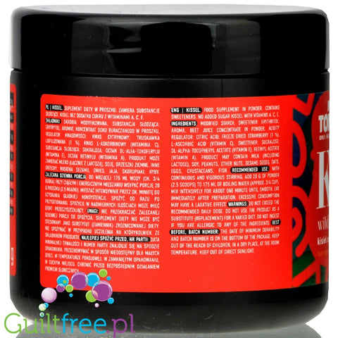Mr. Tonito Kissel Wild Strawberry, sugar free jelly dessert with vitamins A, C & E