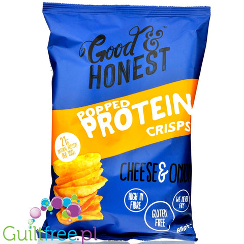 Good & Honest Pop Protein Crisps Cheese & Onion
