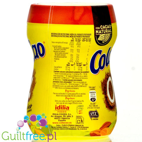 Cola Cao 0% Azúcares Añadidos: con Cacao Natural