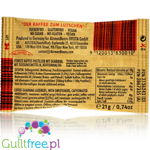 Airmen Beans Coffee-Guarana Lozenges