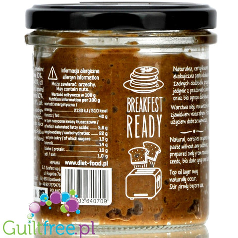 Diet Food BIO Halva Paste - organic tahini spread with date syrup