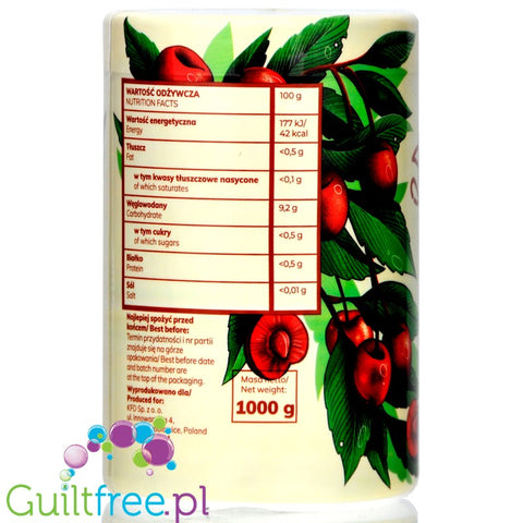 KFD Low calorie fruit jelly-spread, Cherry