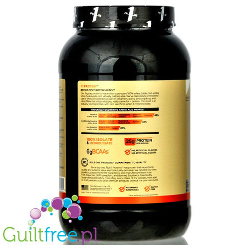Rule1 R1 Protein Naturally Flavored, Vanila Crème, 25g protein in just 100kcal