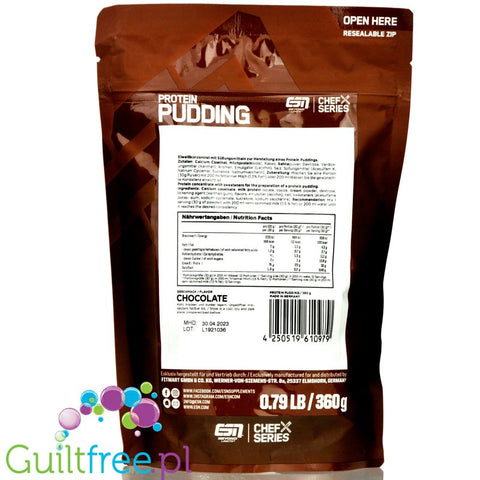 Esn Protein Pudding, 360g, Chocolate