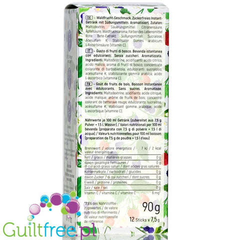 INSTICK Forrest Fruit sugar free instant drink