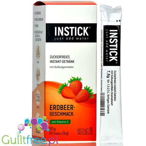 INSTICK Strawberry sugar free instant drink
