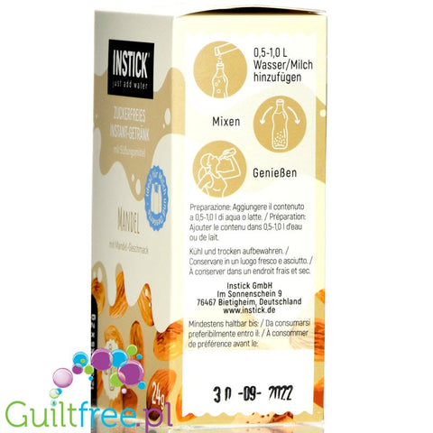 INSTICK Almond 12 x 0,5L sugar free instant drink